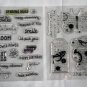 8 Clear Rubber Stamp Sets Holidays Butterflies Dogs Cats Quotes Nice Variety