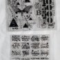 8 Clear Rubber Stamp Sets Holidays Butterflies Dogs Cats Quotes Nice Variety