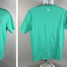 Tommy Bahama Summertime Brews Beer Palm Trees T Shirt Mens Large Green UPF 30
