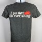 Frank's Red Hot Lover I Put That on Everything T Shirt Mens Small Cotton Poly