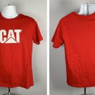 NWT CAT Caterpillar T Shirt  Mens Medium Red Cotton
