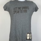 Jim Beam Let the Spirits Speak to You Devils Cut Whiskey Ghost Shirt Womens MED