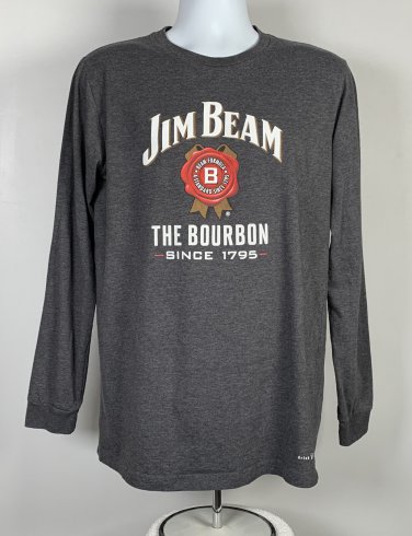 Jim Beam Bourbon Whiskey The Next Round ESPN Long Sleeve T Shirt Mens Large