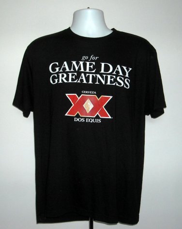 Dos Equis Beer Go For Game Day Greatness T Shirt Mens XL College Football