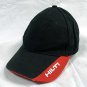 Hilti Power Tools embroidered Baseball Hat Mens Black Red Cotton Adjustable
