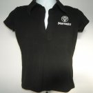 Jagermeister Polo Shirt Womens Juniors Medium Black White Logo