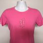 Womens Life is Good Flip Flops T Shirt Medium classic fit