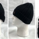 Ralph Lauren Polo Ribbed Beanie Hat Embroidered Pony Logo Black Acrylic