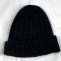 Ralph Lauren Polo Ribbed Beanie Hat Embroidered Pony Logo Black Acrylic