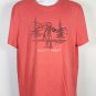 Life is Good Happy Hour Fishing Crusher T Shirt Mens Large Red Classic Fit