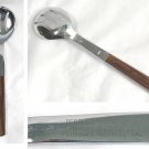 Vtg People's State Bank Missouri Valley Iowa Slotted Metal Spoon 10" Japan