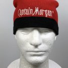 Captain Morgan Rum Beanie Hat Embroidered Red & Black Captain Morgan Rum Beanie Hat Embroidered Red & Black
