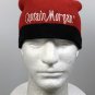 Captain Morgan Rum Beanie Hat Embroidered Red & Black