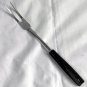 Ekco Chromium Plated Fork Stainless Steel 11" Black Plastic Handle USA