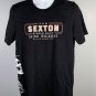 Sexton Single Malt Irish Whiskey T Shirt Mens Large Skeleton