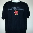 United in Our Love for Bourbon Jim beam T Shirt Mens XL 100% cotton