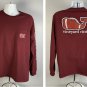 Vineyard Vines Long Sleeve Pocket T Shirt Mens Large Football Whale Logo