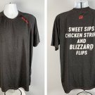 Dairy Queen DQ Burger Blizzard Fries Employee T Shirt Mens Medium Polyester