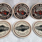 6 New Boulevard Brewing Co Cardboard Drink Coasters 4" Beer Kansas City 6 New Boulevard Brewing Co Cardboard Drink Coasters 4" Beer Kansas City