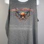 Hellanbach Inc Skull Logo Tank Top Shirt Mens 3XL Gray 50/50
