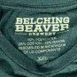 Belching Beaver Brewery Mosaic Double IPA Beer T Shirt Mens XXL Green