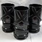 3 New Kraken Black Spiced Rum Plastic Tiki Mugs Black Octopus Party