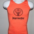 New Jagermeister Tank Top Shirt Womens Medium Orange Stag Logo