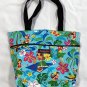 Island Aloha Wear Reversible Tropical Tote Shoulder Bag Beach Floral Pockets