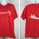 Duke's Waikiki Surfing T Shirt Mens 2XL Red Cotton