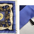 NWT Talbots Blue Nautical Rope Silk Scarf Wrap 33.5" x 33.5"