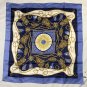 NWT Talbots Blue Nautical Rope Silk Scarf Wrap 33.5" x 33.5"