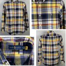 Ralph Lauren Long Sleeve Classic Fit Oxford Plaid Shirt Mens Small Cotton