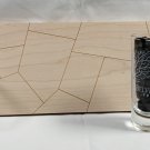 New Belvedere Vodka Tall 2 oz Shot Glass + Wood Fruit Bar Cutting Board