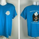 Country Monks Brewery Subiaco Abbey Brewing great Beer T Shirt Mens Large 50/50