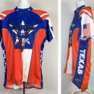 Don't Mess with Texas Bicycle Bike Jersey Mens XXL Red White Blue 3/4 zip Steer Don't Mess with Texas Bicycle Bike Jersey Mens XXL Red White Blue 3/4 zip Steer