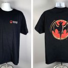 Bacardi Together Rum T Shirt XL Bat logo black 100% cotton