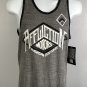 NWT Affliction American Customs Motor Club Tank Top Shirt Mens Small 50/50 Gray