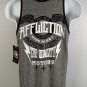 NWT Affliction American Customs Motor Club Tank Top Shirt Mens Small 50/50 Gray