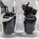 2 Martin House Brewing Co Beer Pint Glasses Made in Texas by Texans