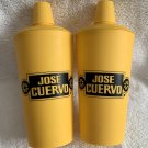 2 Jose Cuervo Tequila Cocktail Shakers Plastic Strainer Margarita Yellow 28 oz