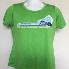 2015 Berkshire Hathaway Company Picnic t shirt Womens Small green Warren Buffett