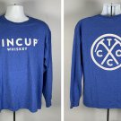 Tincup Whiskey Long Sleeve T Shirt Mens Large Blue 50/50