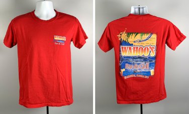 Wahoo's Bar & Grill Islamorada Florida Keys T Shirt Mens Small Beach Red