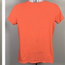Life is Good Boats Well with Others V Neck T Shirt Womens Medium Orange