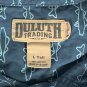 Duluth Trading Fish Print Button Front Shirt Mens Large Tall Cotton Blue