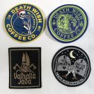4 New Death Wish Coffee Company Official Patches Valhalla Java Rosie Riveter