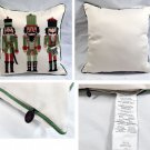 Pier 1 Nutcracker Holiday Embroidered Throw Pillow 17" x 17" Bells Pier 1 Nutcracker Holiday Embroidered Throw Pillow 17" x 17" Bells