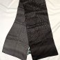 NWT Lauren Ralph Lauren Silk Scarf Wrap Black 11" x 59"