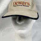 Dewar's Finest Scotch Whiskies Baseball Hat Tan Large/XL Embroidered Logo Dewar's Finest Scotch Whiskies Baseball Hat Tan Large/XL Embroidered Logo