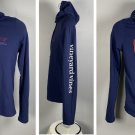 Vinyard Vines Whale Logo Hoodie Womens Small Blue Cotton Polyester Lightweight